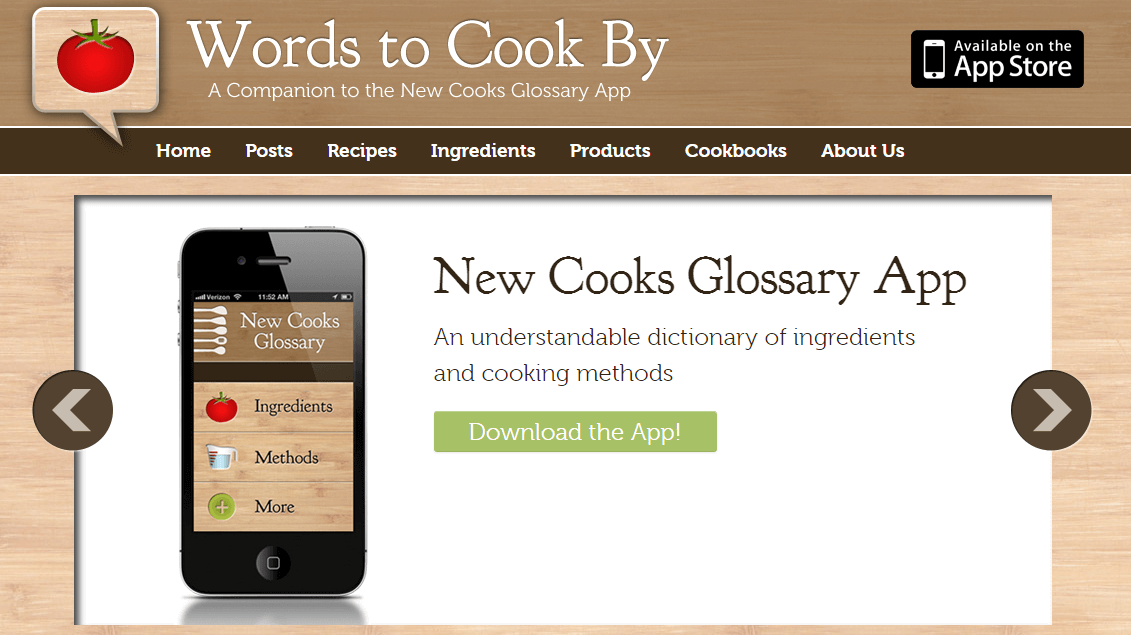 Online Culinary Student Launches App