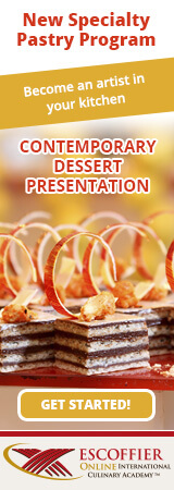 new program contemporary dessert presentation