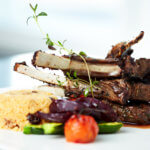 Grilled Lamb with couscous salad