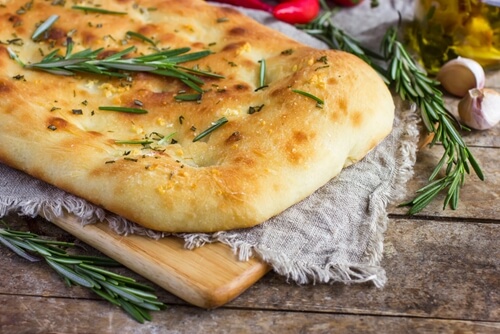 Focaccia bread is easy to bake at home.