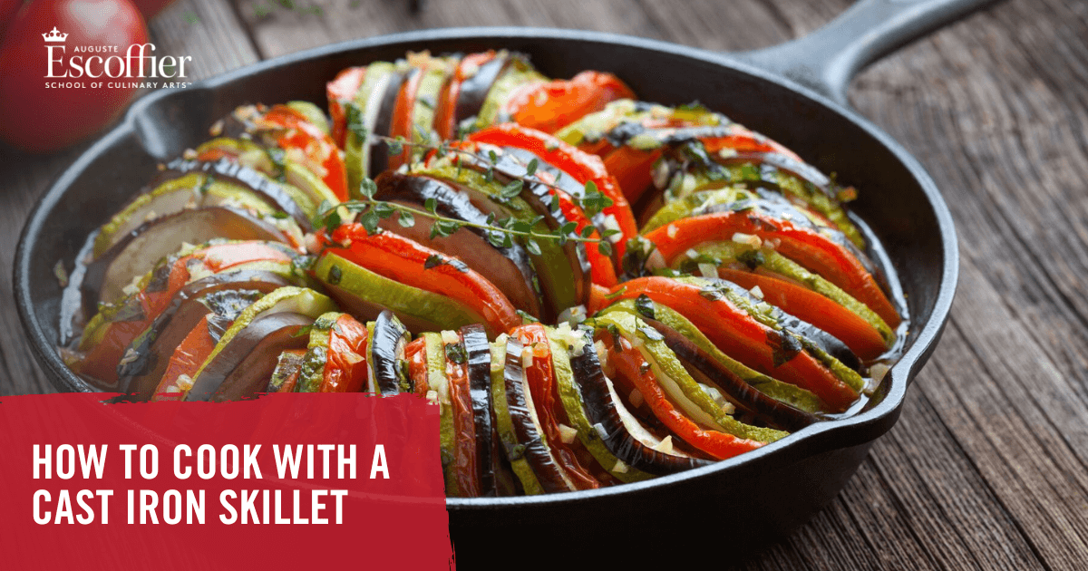 https://www.escoffieronline.com/wp-content/uploads/2015/08/How-to-Cook-with-a-Cast-Iron-Skillet-1200x630-.png