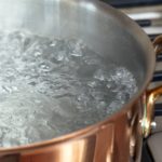 pot of boiling water