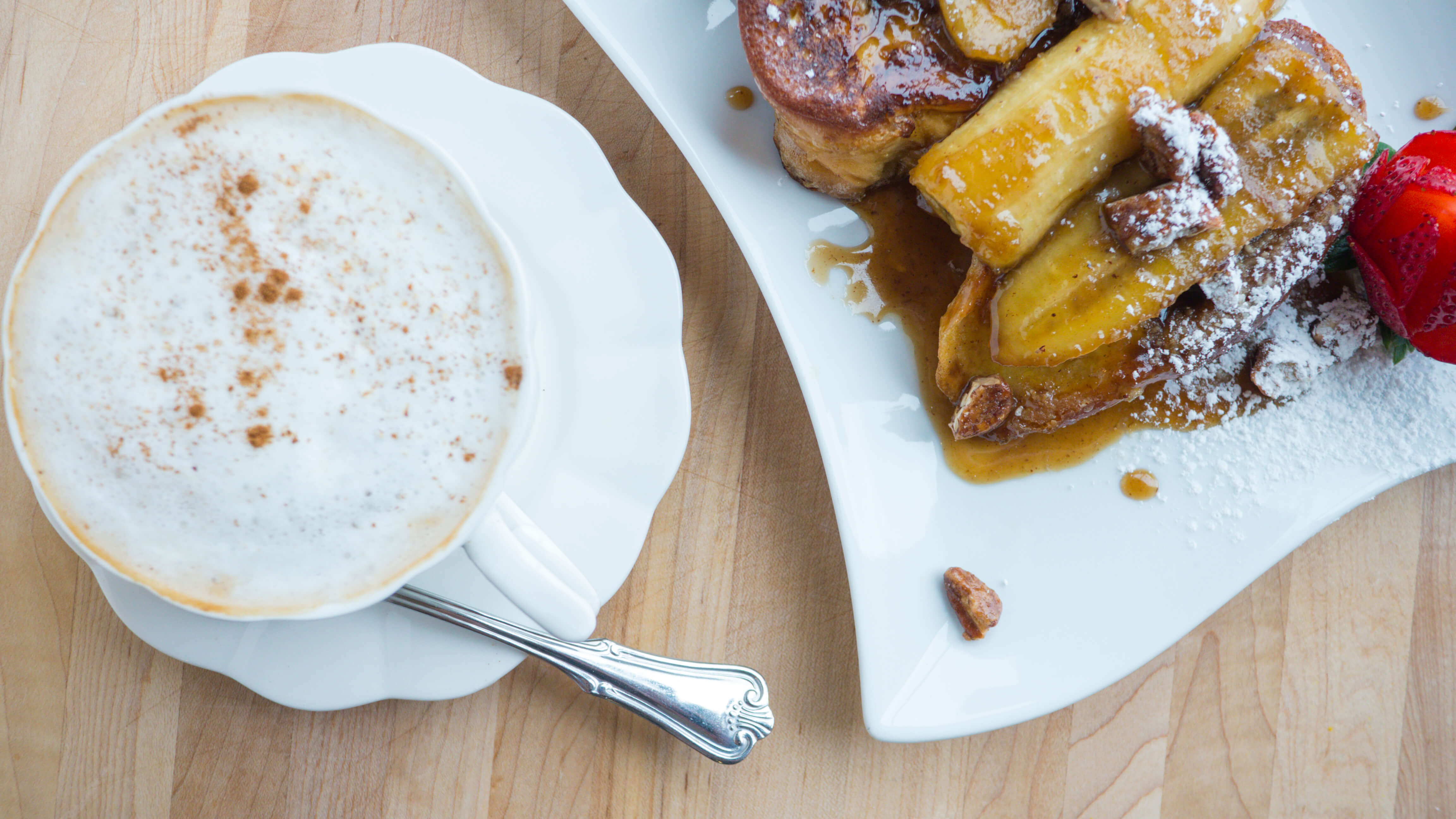 Cappuccino French Toast with Coffee Cream