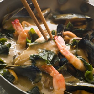 Japanese Seafood and Wakame Seaweed Curry