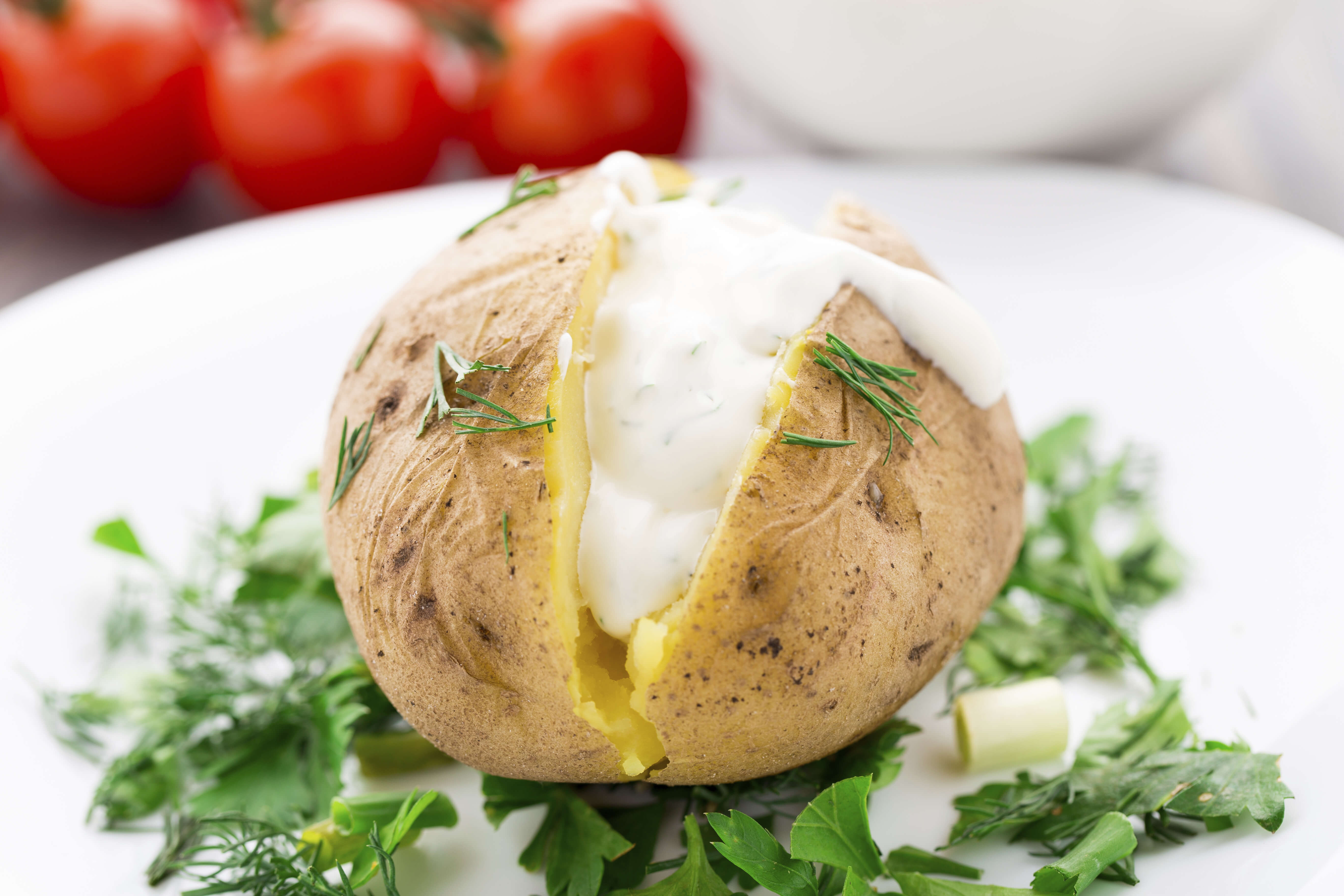 Baked potatoes are a budget-friendly meal that's fun to get creative with.