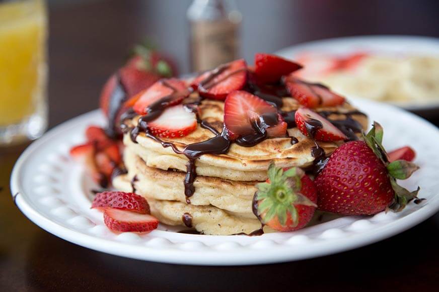 Banana Nutella Pancakes