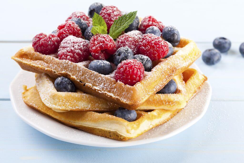 Whether it's sweet or savory, biscuit waffles are way better than the classic ones.