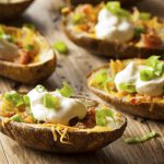 Potato skins are a great way to spice up the way you enjoy potatoes.
