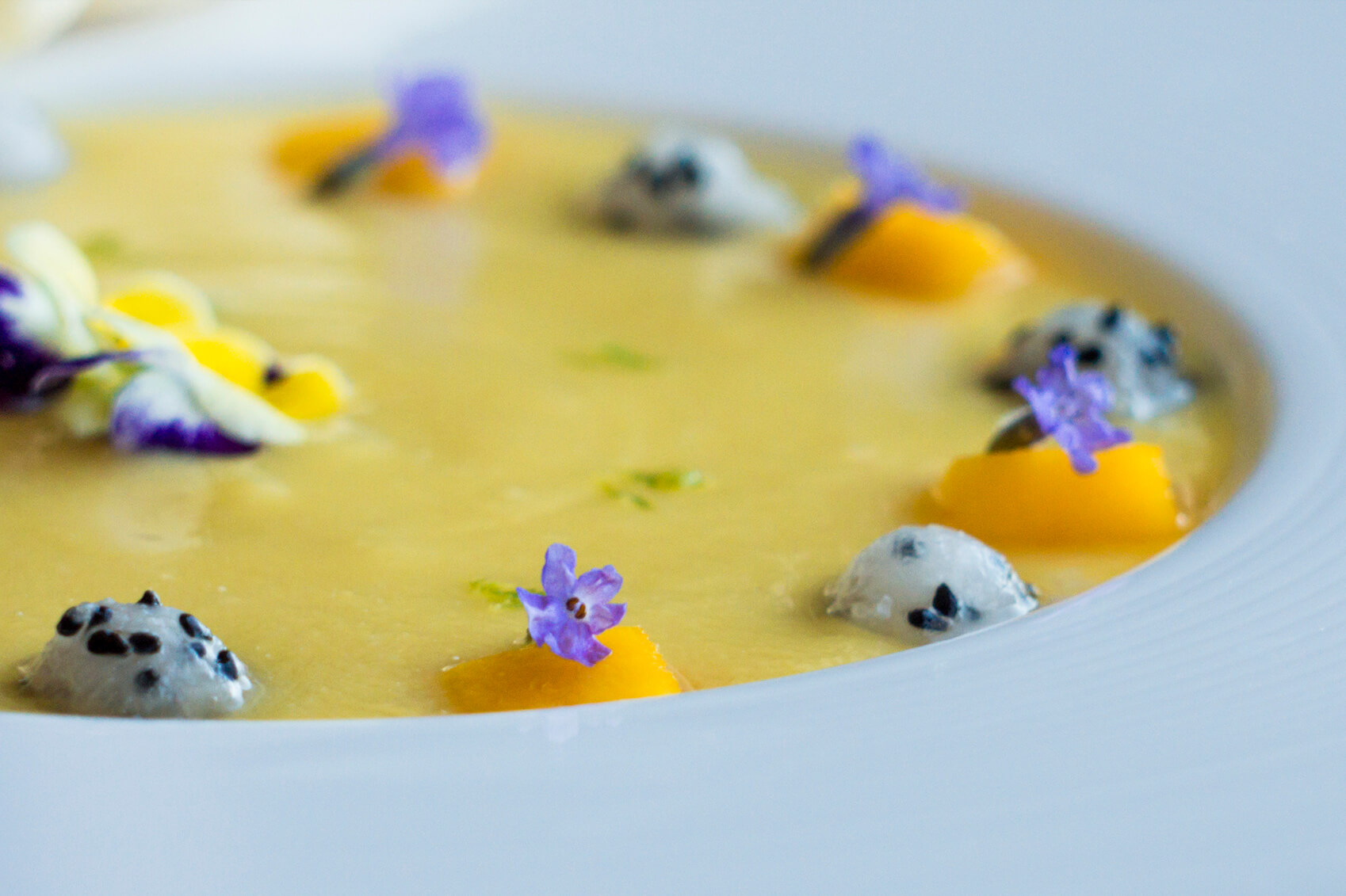 chilled soup is the perfect dessert for warm summer weather.