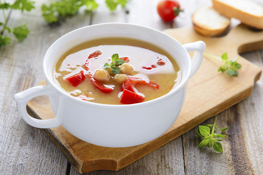 Soups are a great way to go veggie while still maintaining flavor.