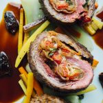 You can stuff a beef roulade with your favorite spreads, vegetables and cheeses.