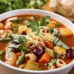 Vegetable soup is a great slow-cooker option.