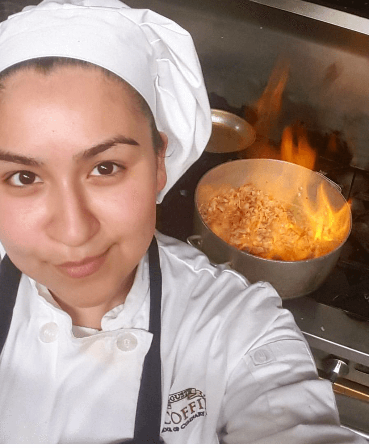 Chef Ashley Vazquez, Escoffier Online culinary arts graduate.