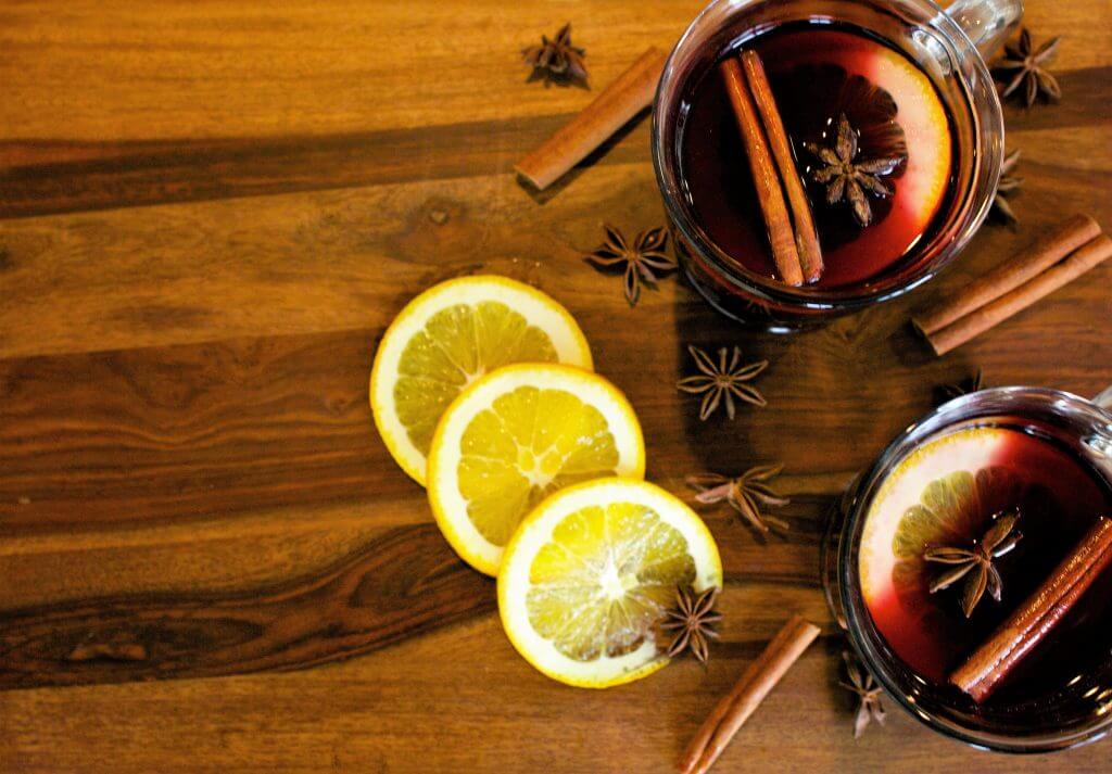 Mulled wine is a great holiday drink.
