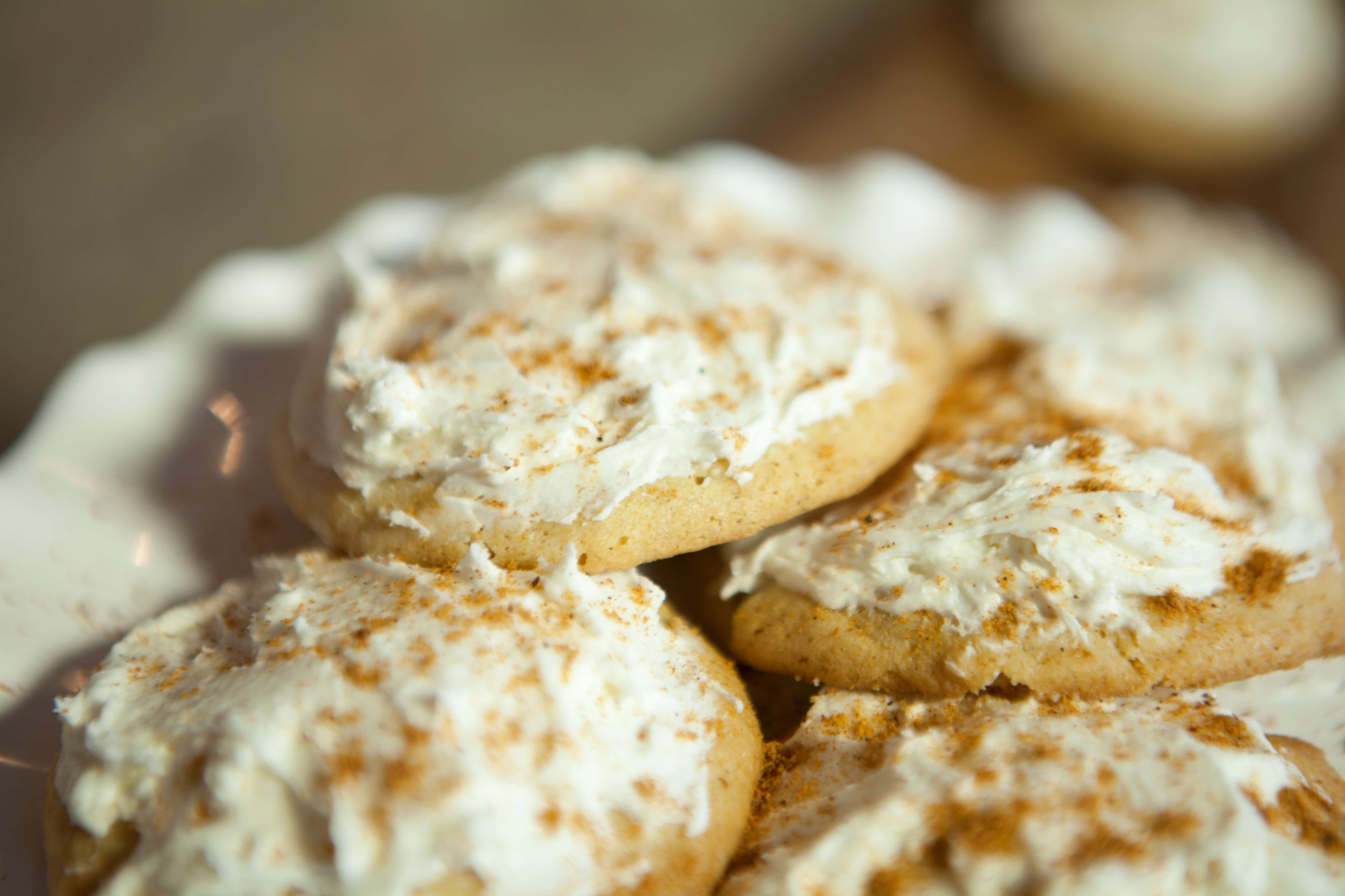 Eggnog cookies