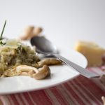 Wild mushrooms are a great addition to risotto.