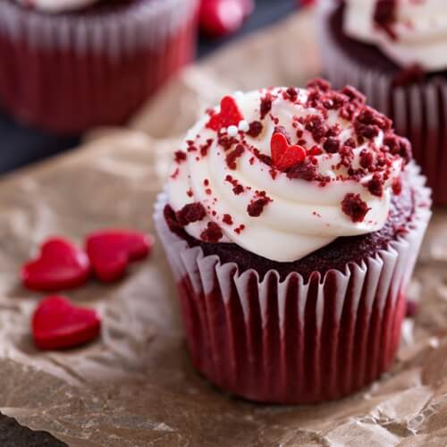 Red velvet was originally tinted red due to the chemical reaction between buttermilk and cocoa powder.