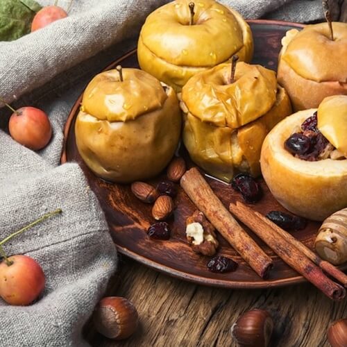 Baked apples are one way to bring together flavors in your desserts.