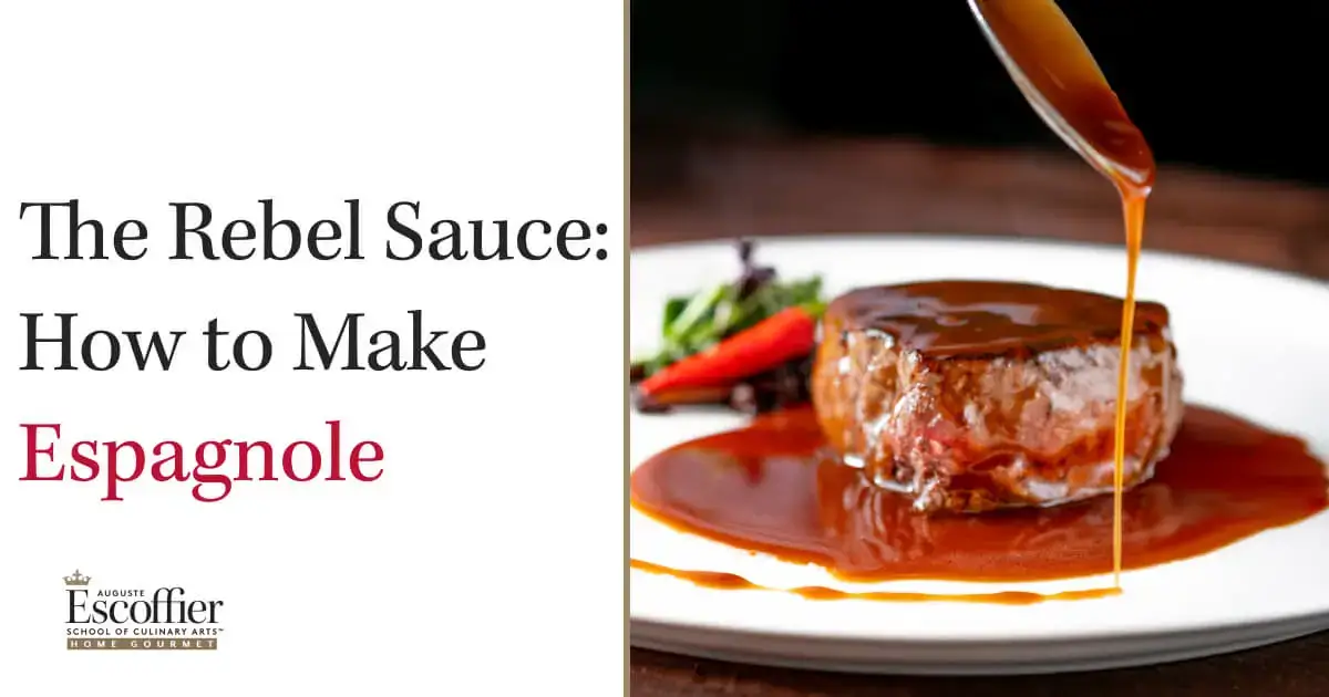 How to Make Espagnole Sauce - Escoffier Online