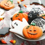 Halloween iced cookies