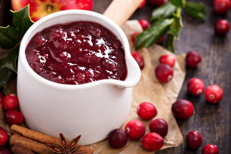 Make a cranberry jam for brunch.