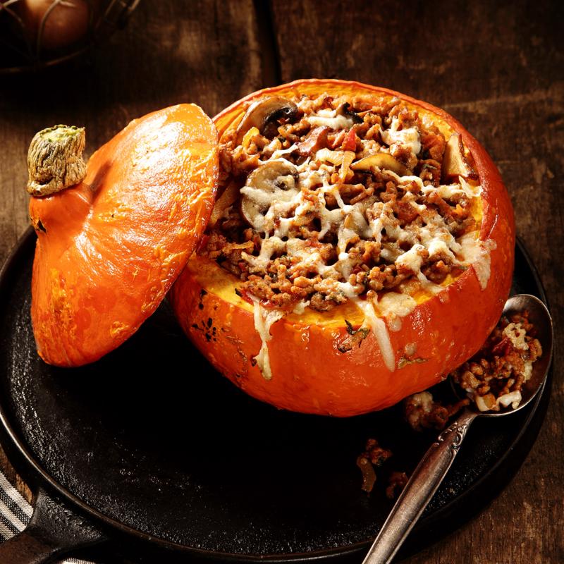 You can bake right inside of your pumpkin.
