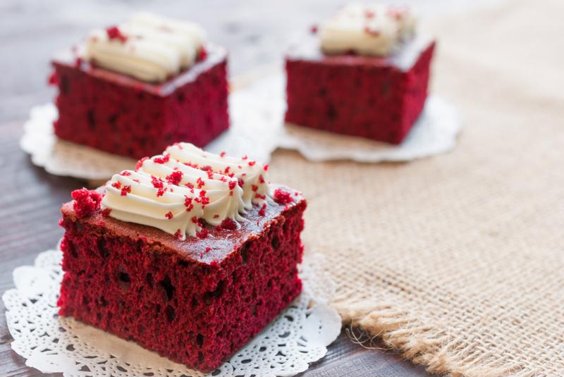 Red velvet cake is a Valentine's Day staple.