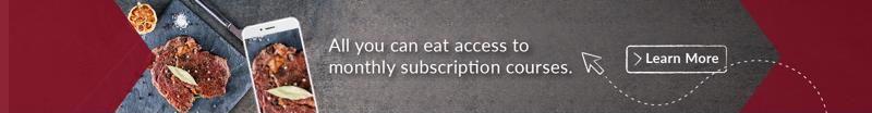 All you can eat access to monthly subscription courses