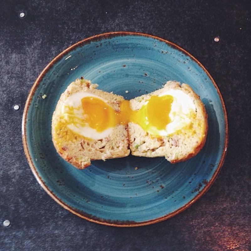 Combine a soft-boiled egg and muffin for an amazing start to your day.