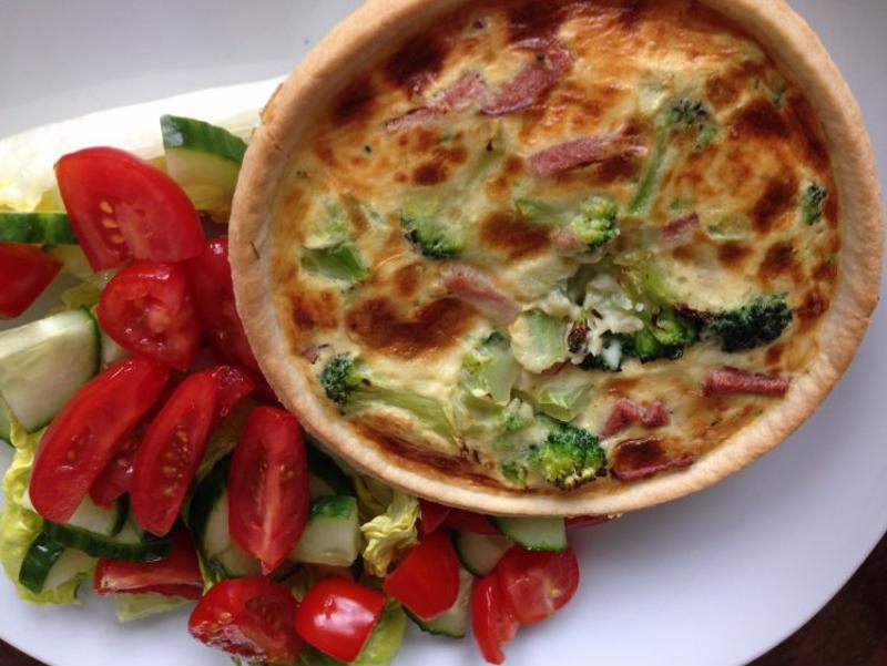 Add your favorite veggies to quiche for an irresistible meal.