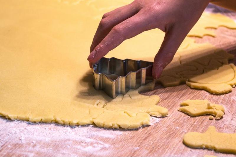 Christmas tree-shaped cookies are ideal for any holiday party.