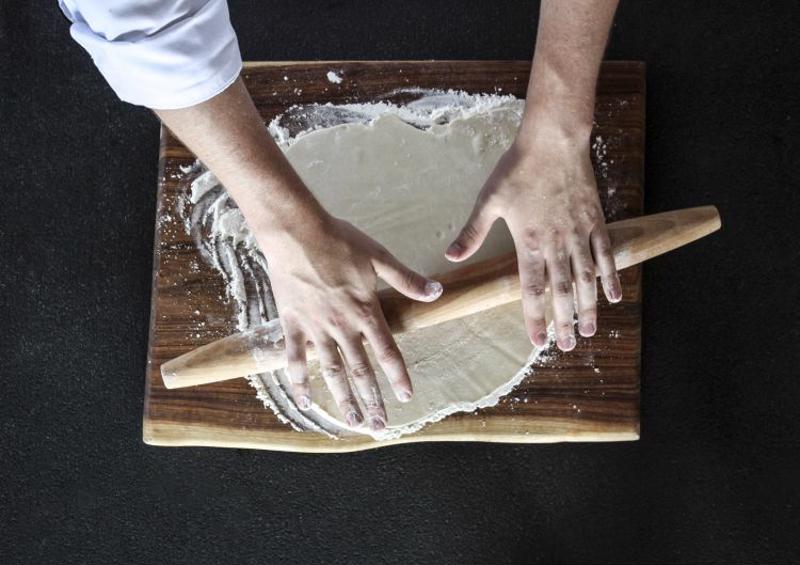 Rolling out dough