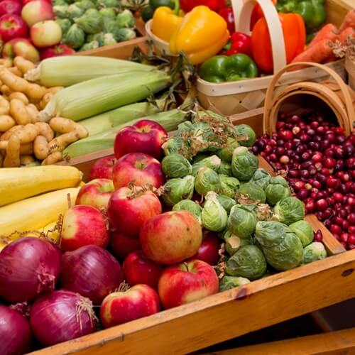 Buying local ensures that all of your produce is seasonal and fresh.