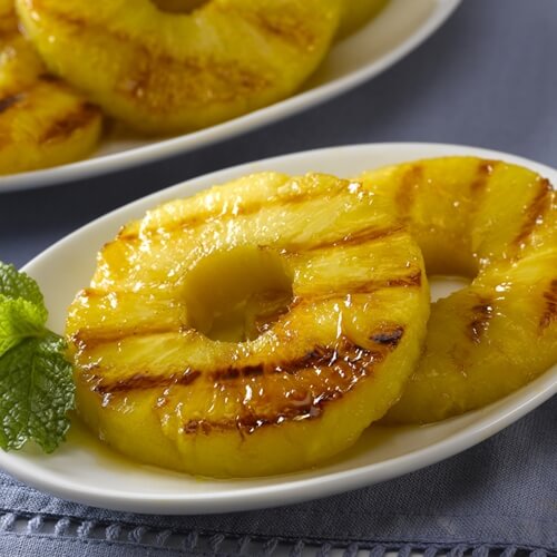 Grill your pineapple before adding it to a burger.