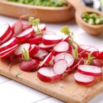 Look for radishes with deep color.