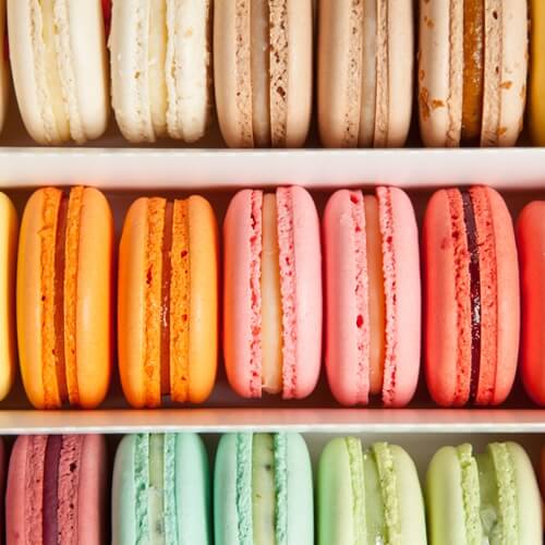 Make your own macarons for Valentine’s Day.