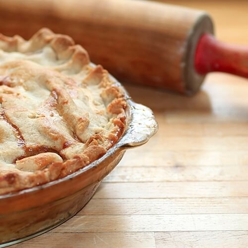 Making a pie crust from scratch involves patience and skill.