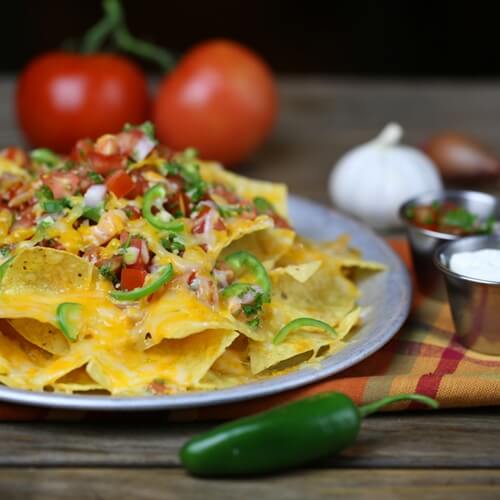 Nachos are an excellent treat during basketball season.