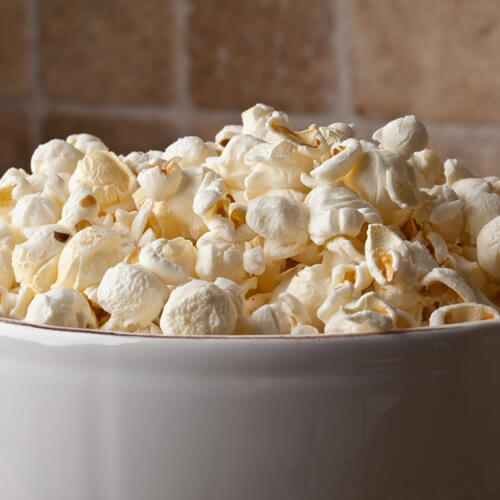 Popcorn is a healthy snack option.