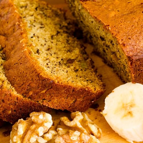 Quick breads are usually made with fruits or vegetables.