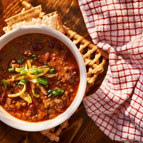 There’s nothing like a bowl of chili to warm you up.